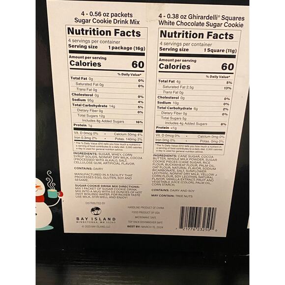 Ghirardelli Sugar Cookie Snowman‎ Gift Set - Picture 5 of 7